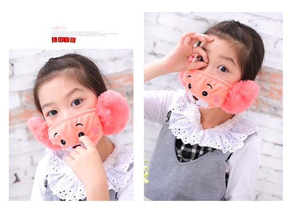 Bán buôn khẩu trang bịt tai giữ ấm cho bé