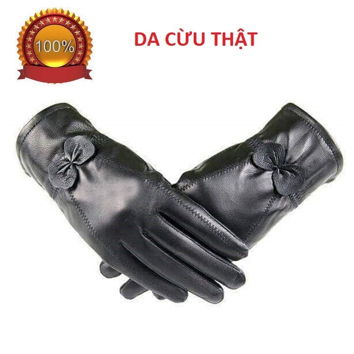 Găng tay nam nữ da cừu thật hàn quốc Capacci 13