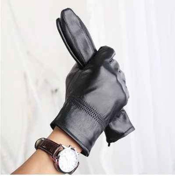 Găng tay nam nữ da cừu thật hàn quốc Capacci 8