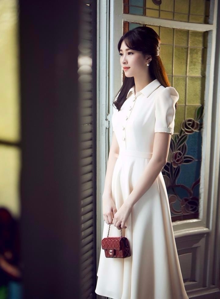 HÀNG ĐỦ SIZE: Đầm vintage cổ sơ mi 3