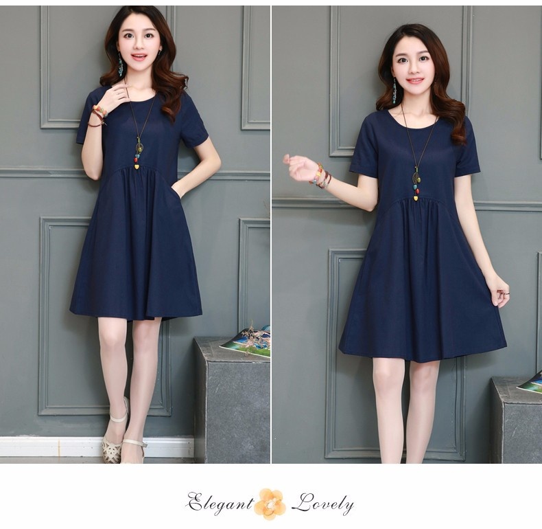 Đầm suông rúm ly cách điệu. 3