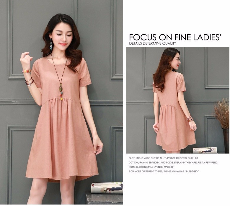 Đầm suông rúm ly cách điệu. 5