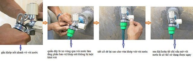 BỘ VÒI TƯỚI CÂY 6 CHẾ ĐỘ PHUN 15M 23