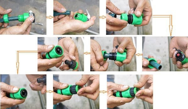 BỘ VÒI TƯỚI CÂY 6 CHẾ ĐỘ PHUN 15M 25