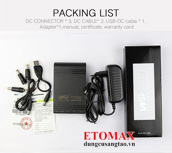 Chọn bộ sản phẩm nguồn dự phòng UPS mini 3in1