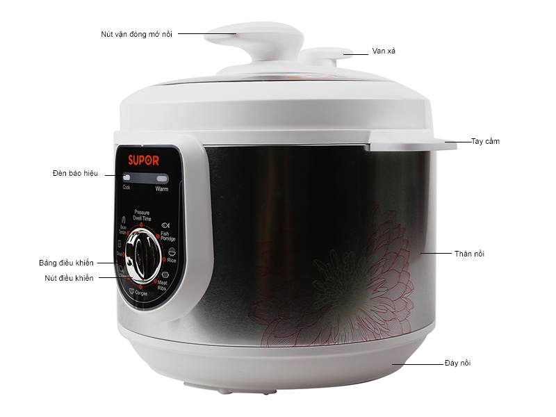 Nồi áp suất điện Supor SPC50YA310VN