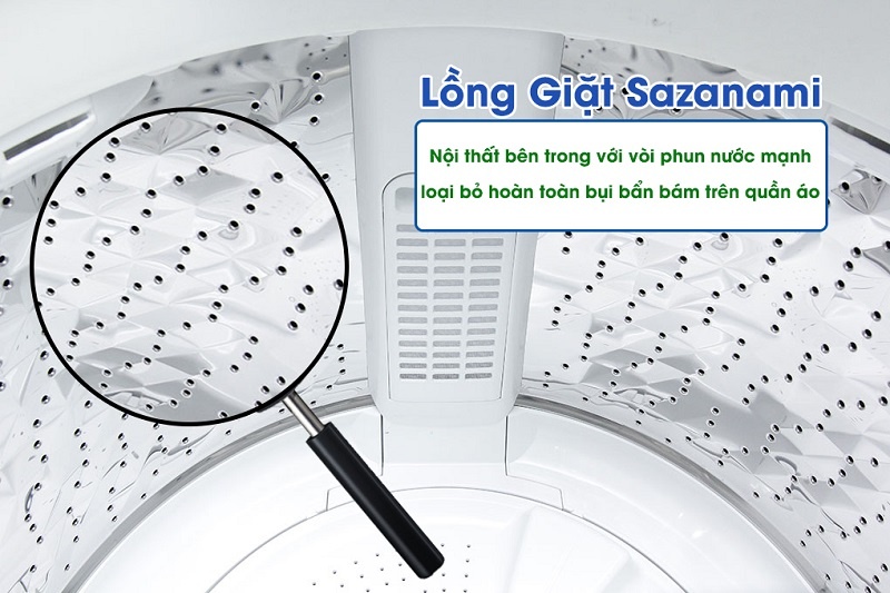 Lồng giặt Sazanami bảo vệ sợi vải Lồng giặt Sazanami bảo vệ sợi vải