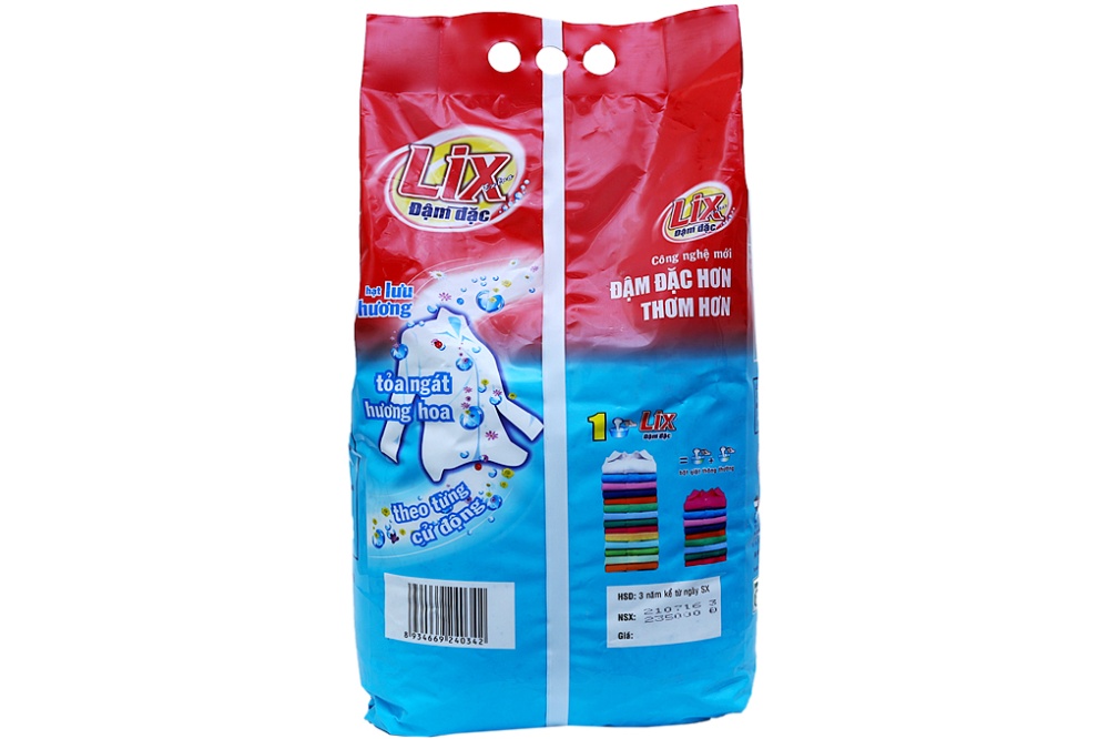 Bột giặt Lix đậm đặc 6kg