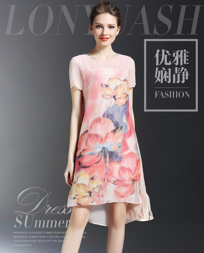 HÀNG NHÂP LOẠI 1- ĐẦM SUÔNG LỤA IN HOA BY4192 11