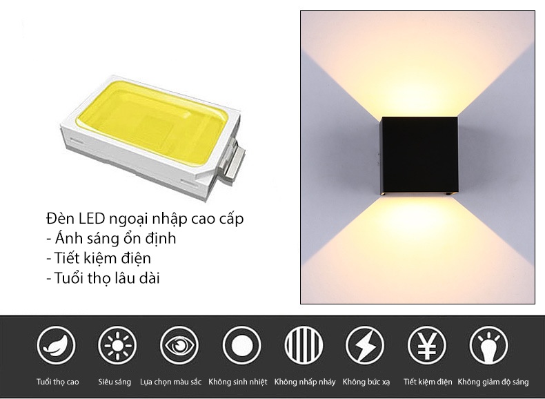 Đèn LED hắt có điều chỉnh hướng ánh sáng và chống nước ZZ-BD045