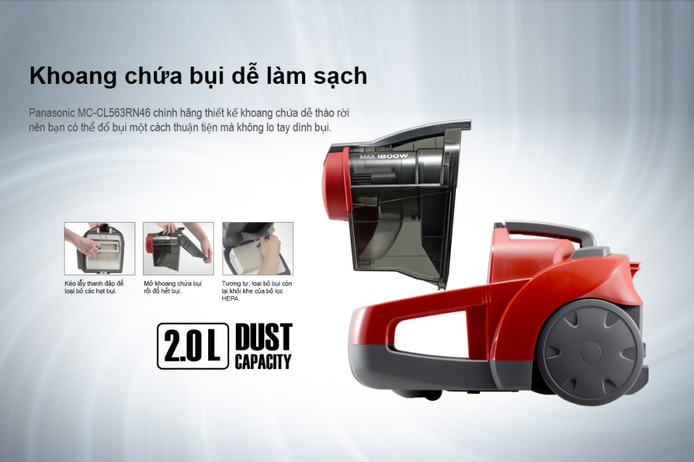 Máy Hút Bụi Panasonic MC-CL563RN46 