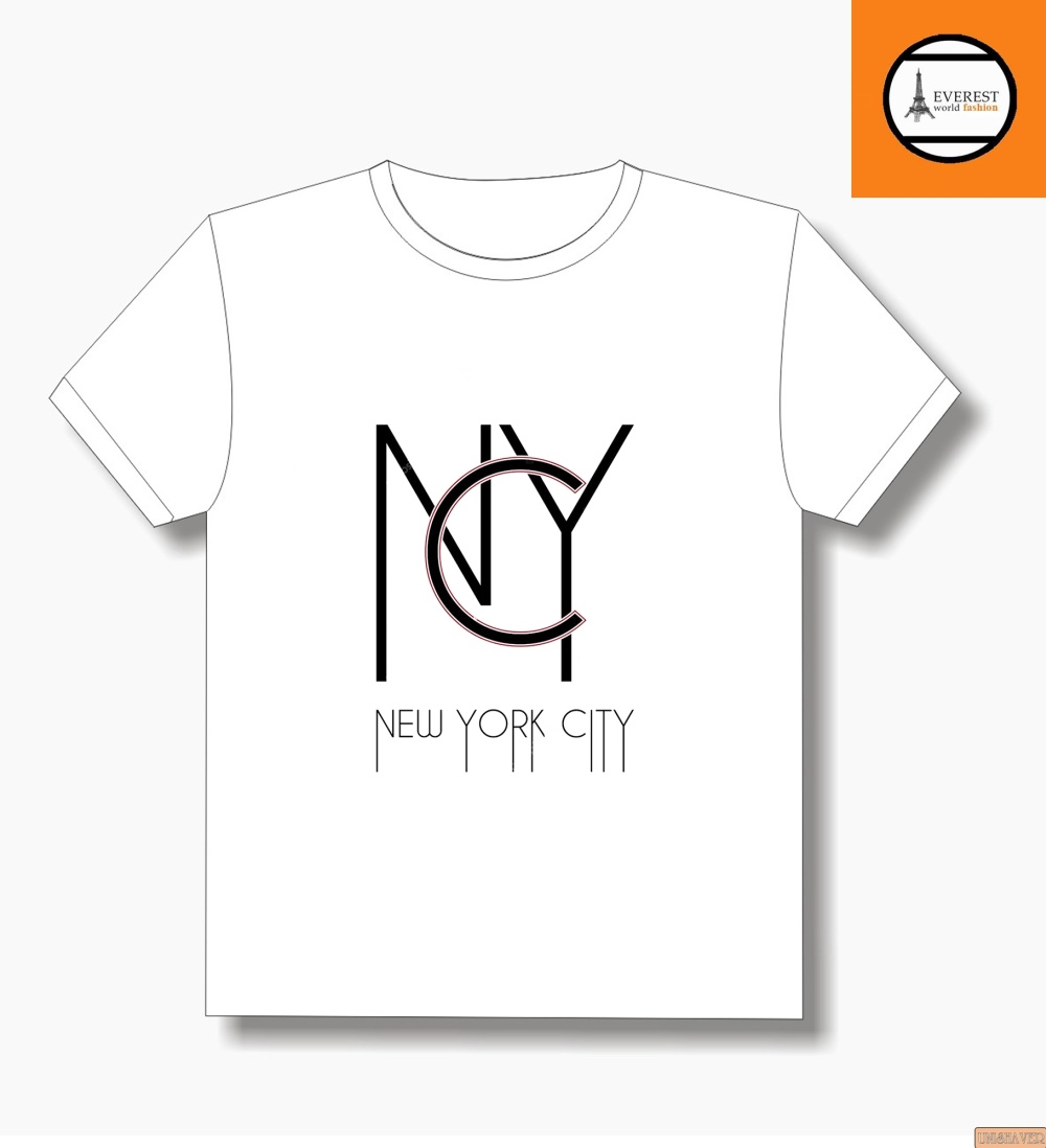 Áo thun nam trắng in hình New york city phong cách hàn quốc vải dày mịn AoKNAM17 3