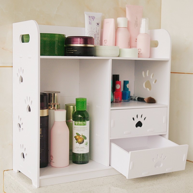 KỆ GỖ ĐỰNG ĐỒ TRANG ĐIỂM - MỸ PHẨM