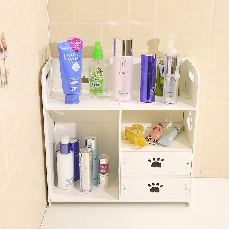 KỆ GỖ ĐỰNG ĐỒ TRANG ĐIỂM - MỸ PHẨM