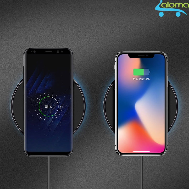 Sạc không dây chuẩn Qi tốc độ 2A HOCO CW6 cho điện thoại gia dụng aloma