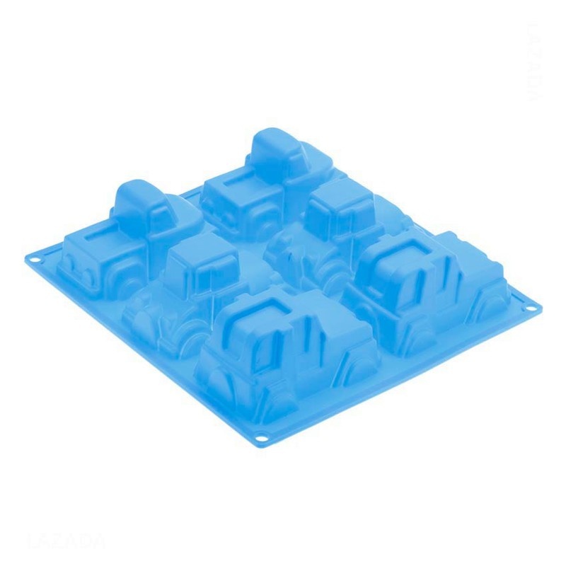 Khuôn nướng bánh silicon xe hơi 6 hình HT3640-00GRE 2