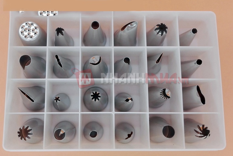 Bộ 24 đuôi bắt bánh kem 3D chuyên nghiệp