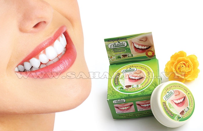 Sahadeal - Kem Tẩy Trắng Răng Green Herb Thái Lan
