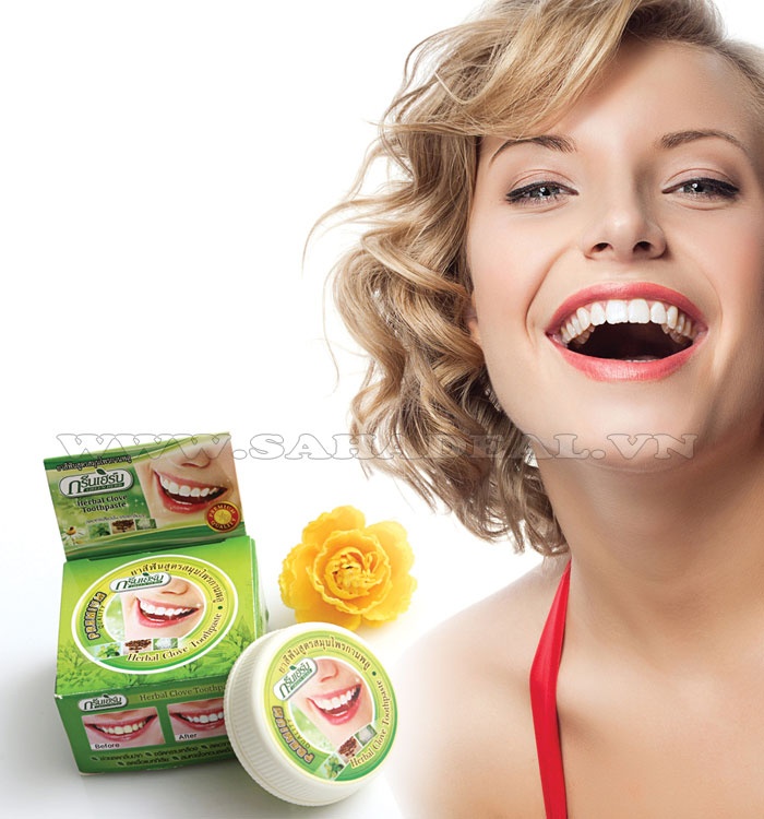 Sahadeal - Kem Tẩy Trắng Răng Green Herb Thái Lan
